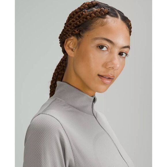 Lululemon Swiftly Tech Relaxed Half Zip Pullover Gull Gray Sage Size Medium - Picture 3 of 10